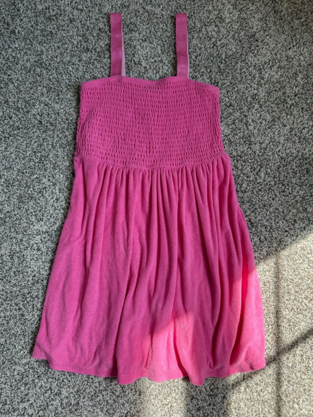 Swim Cover-Up Pink Smocked Top